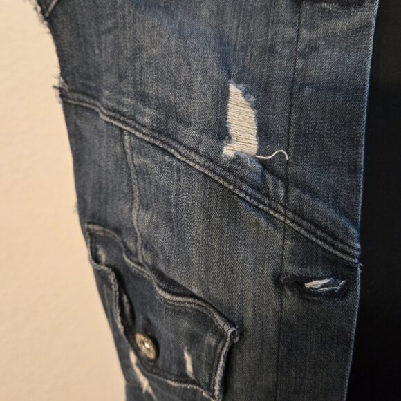 James Jeans - Medium Distressed Jean Vest - EUC - Picture 3 of 4